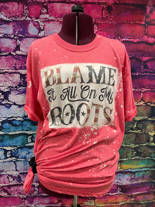 Blame it all on my Roots T-shirt - #Country - American Flag - Music - Garth Brooks - Patriot - July 4th