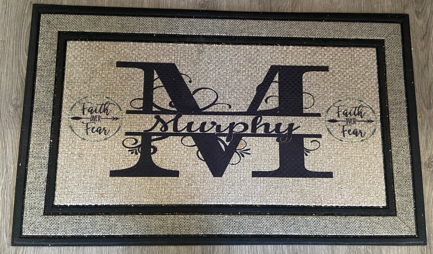 Personalized Floor Mat - Housewarming Gift - Door Mat - Custom Family Welcome - Closing Gift - Wedding Gift